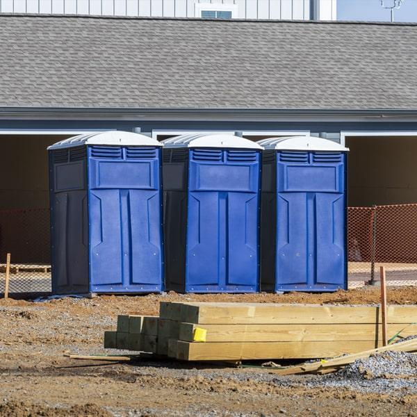 Heavy-duty construction site porta potty in Ann Arbor, Michigan